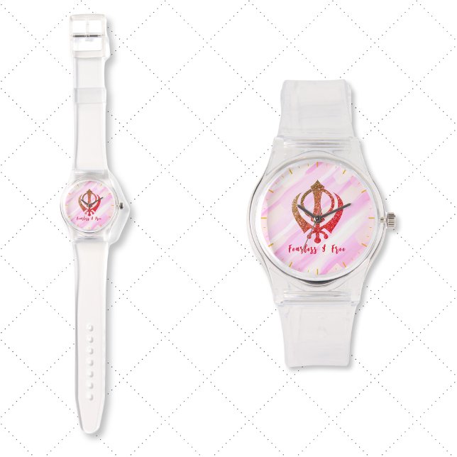 Sikh Khanda "Fearless & Free" Armbanduhr (Von Creator hochgeladen)