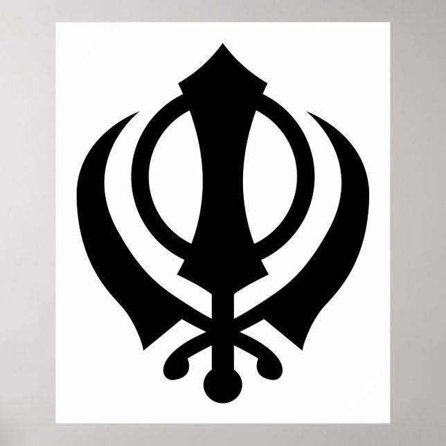 Sikh Khanda Poster (Vorne)