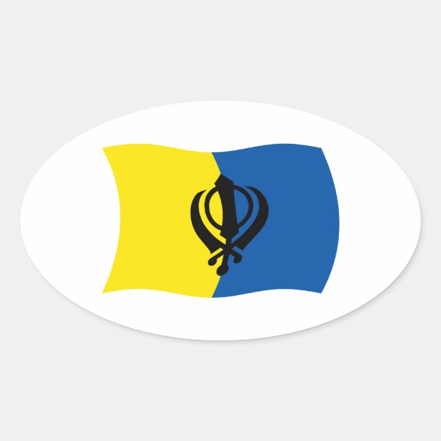 Sikhism Flag Sticker (Vorderseite)