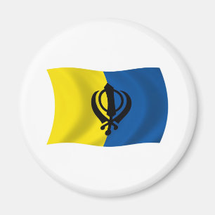 Sikhismus-Flaggenmagnet Magnet