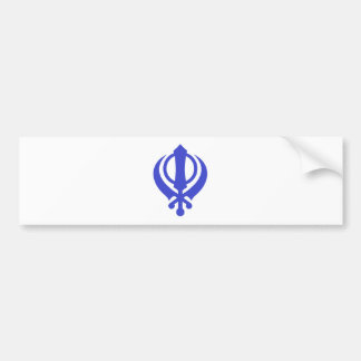 SikhKhanda Blau Autoaufkleber