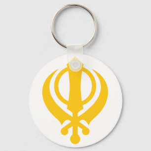 SikhKhanda Gold Schlüsselanhänger