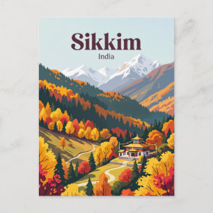 Sikkim Indien Postkarte