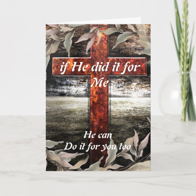 S'il l'a fait pour moi carte de voeux (Devant)