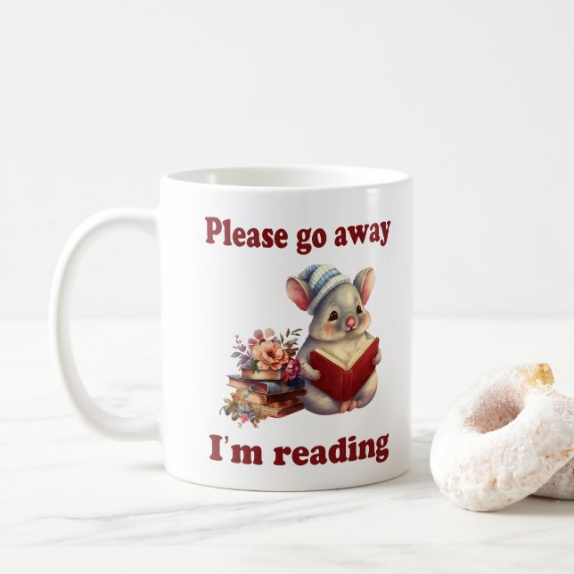 S'il vous plaît, allez-y, je lis du café Mug (Avec donut)