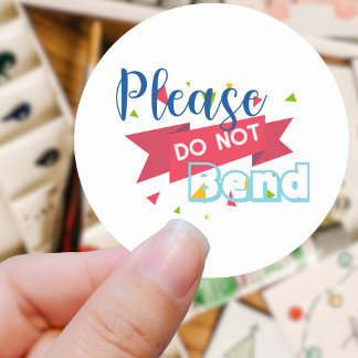 S'Il Vous Plaît Ne Pas Tourner Sticker Rond