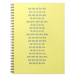 Silabas-Übungsheft Notizblock