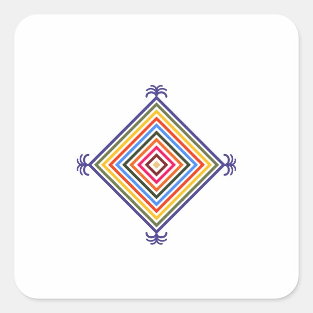Silam Sakma SIlam Quadratischer Aufkleber (Vorderseite)