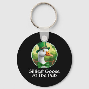 Silarly Goose im Pub St Patricks Day Funny Go Schlüsselanhänger