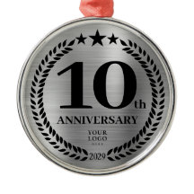 Silber 10 Jahre Firmenlogo Weihnachten