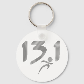 Silber 13,1 Halbmarathon Schlüsselanhänger