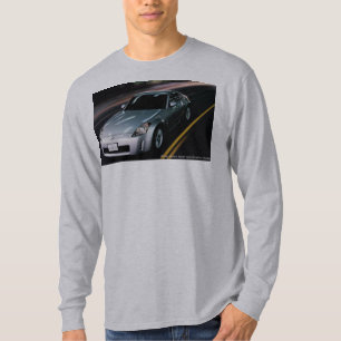 Silber 350Z in der Bewegung (mit z-Emblem-an T-Shirt