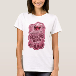 Silber ANZAHL DER TAGE OHNE WEINTRINKEN 0 T-Shirt
