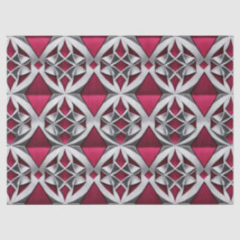 Silber auf dem Ruby Geometric Decoupage Tissue Seidenpapier