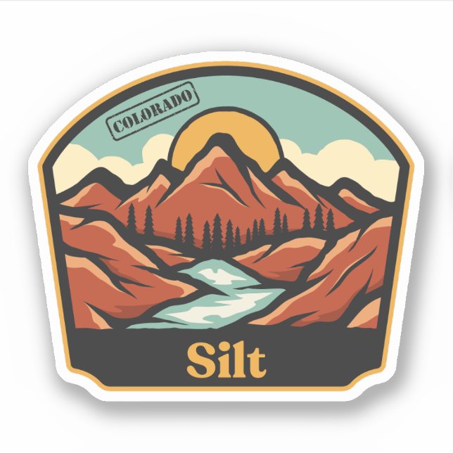 Silber, Colorado-Sticker Aufkleber (Vorderseite)