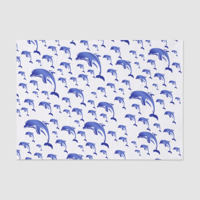 Silber, Delfin, Fisch, Natur, Wasser, Design, Seidenpapier (Vorderseite)