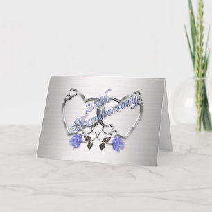 Silber des 25. Jahrestags Einladung