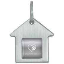 Silber Eat Play Love benutzerdefinierter Hundename