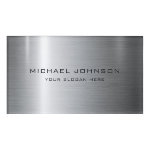 Silber Edelstahlmetall Personalisiert Namenschild