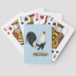 Silber-Entenflügel-Gamecock Spielkarten