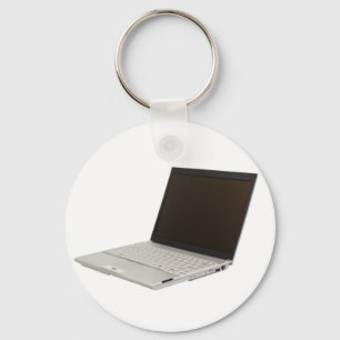 Silber farbiger Laptop Schlüsselanhänger