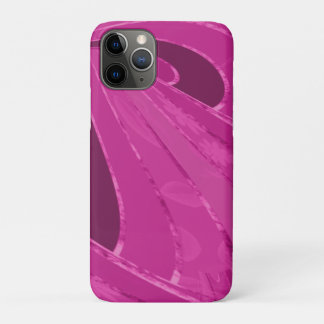 Silber gekrümmte Linien, rosa abstrakt Case-Mate iPhone Hülle