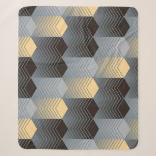 Silber geometrische Gebäude, abstraktes Muster. Sherpadecke