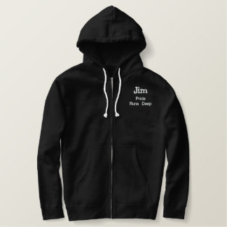Silber gestickte Delphine Bestickter Hoodie