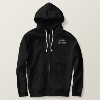 Silber gestickte Delphine Bestickter Hoodie