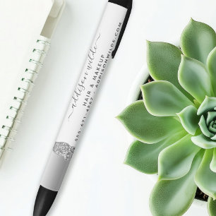 Silber Glitter Diamanten Glam Business Kugelschreiber