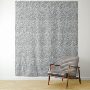 Silber-Glitter-Foto-Hintergrund-Party Wandteppich