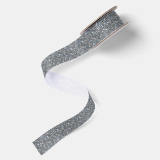 Silber Glitter Funken Hochzeit Satinband