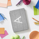 Silber-Glitzer und Sparklogramm iPad Pro Cover<br><div class="desc">Silver Imitats Glitzer und sparkle Elegant Monogram Case. Dieser Fall kann so angepasst werden,  dass er Ihren Anfangs- und Vornamen enthält.</div>