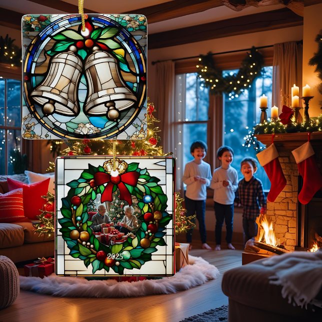 Silber Glocken Imitate gestanztes Glas Keramikornament (Von Creator hochgeladen)