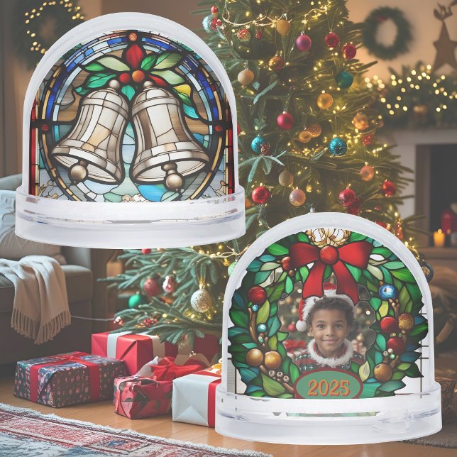 Silber Glocken Imitate gestanztes Glas Schneekugeln (Von Creator hochgeladen)