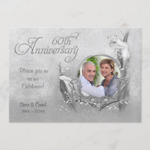 Silber-Kalla 60. Hochzeitstag Einladung