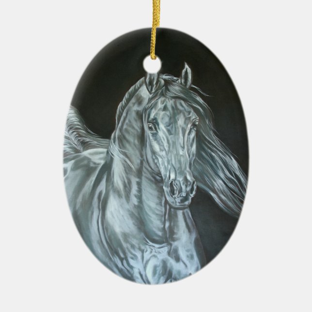 Silber Keramikornament (Vorne)