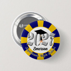 Silber-Klasse Abschluss 2027 Button