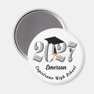 Silber-Klasse Abschluss 2027 Magnet