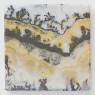 Silber-Lace-Onyx Steinuntersetzer