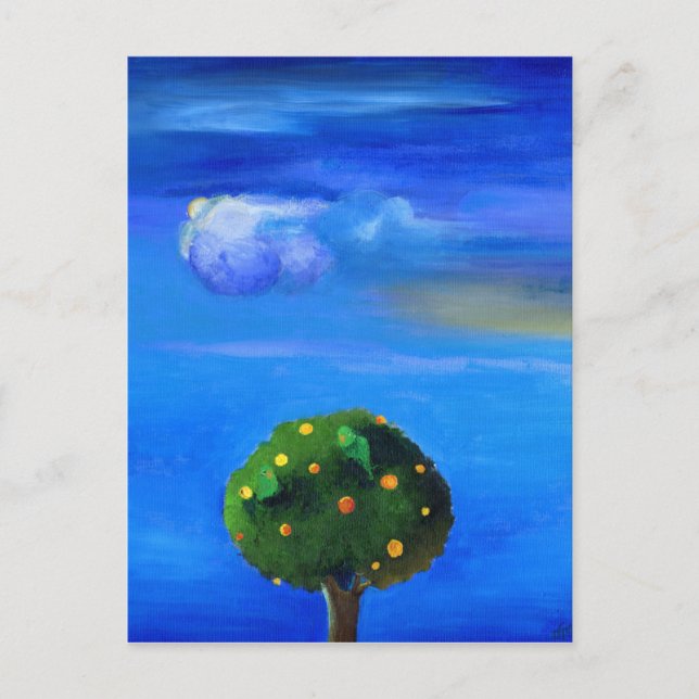 Silber Lining over the Orange Tree 2012 Postkarte (Vorderseite)