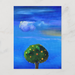 Silber Lining over the Orange Tree 2012 Postkarte