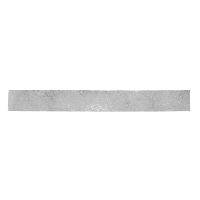 Silber metallische Textur rustikalen Schimmer stil Satinband (Vorderseite)