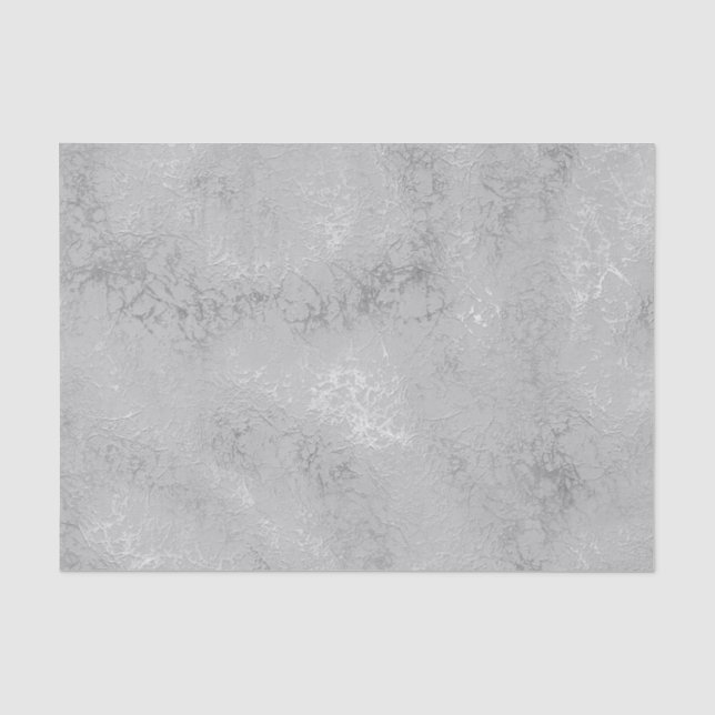 Silber metallische Textur rustikalen Schimmer stil Seidenpapier (Vorderseite)