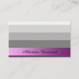 Silber mit rosafarbenem Banner, benutzerdefinierte Visitenkarte