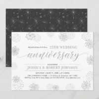 Silber | Modernes Blumenjubiläum 25. Hochzeit
