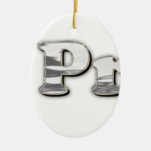 Silber nicht mein Präsident Keramikornament