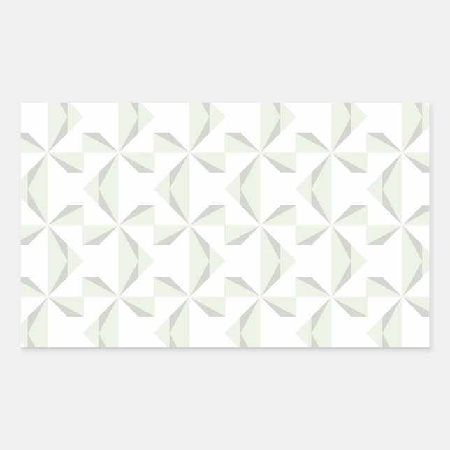 Silber Pinwheels Rechteckiger Aufkleber (Vorderseite)