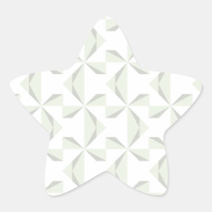 Silber Pinwheels Stern-Aufkleber