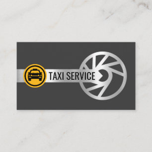 Silber-Reifenfelge-Taxi-Service Visitenkarte